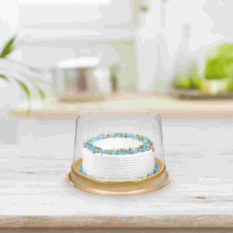 20 db műanyag tortatartó tetővel, kerek, átlátszó tortahordozó tartó