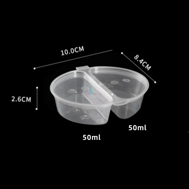 1/5 vnt. vienkartinio padažo sandarinimo dėžutė Mini skaidri plastikinė sandari dėžutė padažo prieskonių laikymo talpyklos dėžutė su dangčiais Virtuvės įrankiai