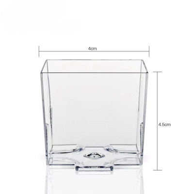 10/20 KOM Četvrtaste plastične čašice za desert od pjene 2 OZ za božićne čašice za puding od želea, jogurt, zabava, Ljetna kuhinja, vjenčanje