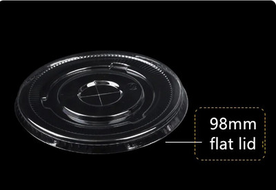 50tk/pakk 98mm läbimõõduga PET-mulli teetass Ühekordne kohvitass Külma joogitass Piima-tee tass 360/500/700ml