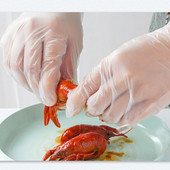 100-200 vnt Pirštinės vienkartinės buitinės virtuvės patogumas BBQ daržovių PE TPE pirštinės Valgymas Grožio salonas Virtuvės priedai