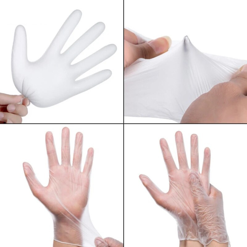 100-200 vnt Pirštinės vienkartinės buitinės virtuvės patogumas BBQ daržovių PE TPE pirštinės Valgymas Grožio salonas Virtuvės priedai