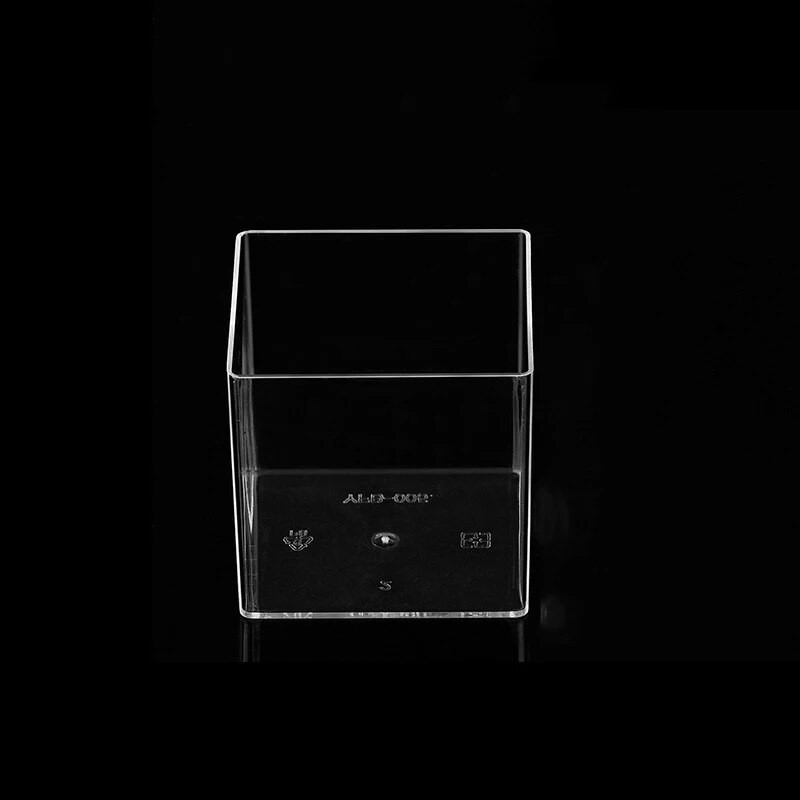 10 tk ühekordselt kasutatav läbipaistev ümmargune ruudukujuline südamekujuline tass DIY plastist multifunktsionaalne jogurtivaht magustoidu küpsetuskoogi konteiner