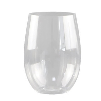 Пластмасови чаши за вино без дръжки за еднократна употреба 12 унции 16 унции прозрачни пластмасови чаши за вино Устойчиви на разбиване Рециклируеми и без BPA