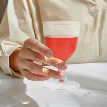 Αναλώσιμα ποτήρια κόκκινου κρασιού φλάουτα σαμπάνιας Κύπελλα κοκτέιλ Μους παγωτού Κύπελλο γαμήλιου μπαρ προμήθειες