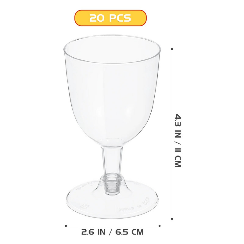 Ühekordsed punase veini klaasid Šampanja Flöödid Tassid Kokteilipokaalid Jäätisevahutops Pulmapeo baaritarbed