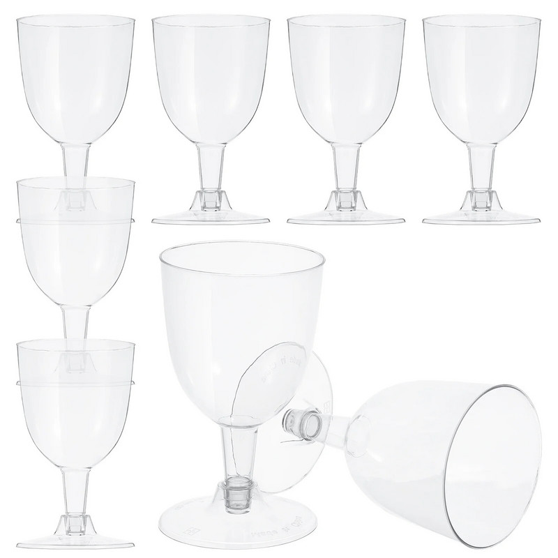 Ühekordsed punase veini klaasid Šampanja Flöödid Tassid Kokteilipokaalid Jäätisevahutops Pulmapeo baaritarbed