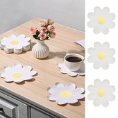 10 vnt / rinkinys 7 colių col. stiliaus vienkartiniai kūrybingi, mieli, maži, margalapio formos popieriniai lėkštės Vaikų gimtadienio nešiojamieji stalo reikmenys