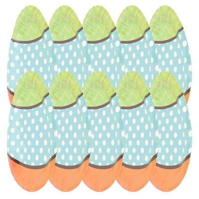 18 бр Великденско парти чиния Парти кетъринг сервизи Еднократни чинии за великденски яйца
