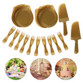 2 τσάντες αναλώσιμα προμήθειες για πάρτι Flatware Επετειακά μαχαιροπίρουνα Πλαστικό πιάτο γενεθλίων