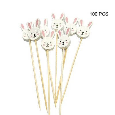 Ražnjići od prirodnog bambusa Štapići Ražnjići od uskršnjeg zeca za roštilj Predjela Voćni ćevapi Pečenje na roštilju Mini hamburgeri