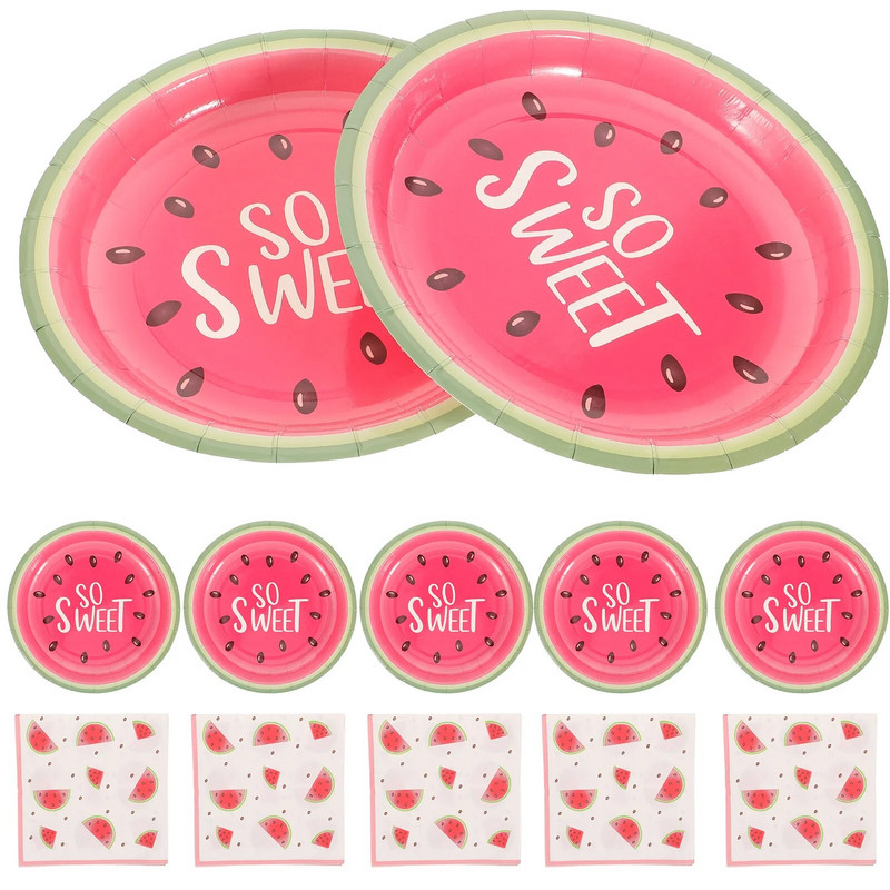 Születésnapi papírpoharak és tányérok Party étkészlet Eldobható vacsora-ebéd kellékek