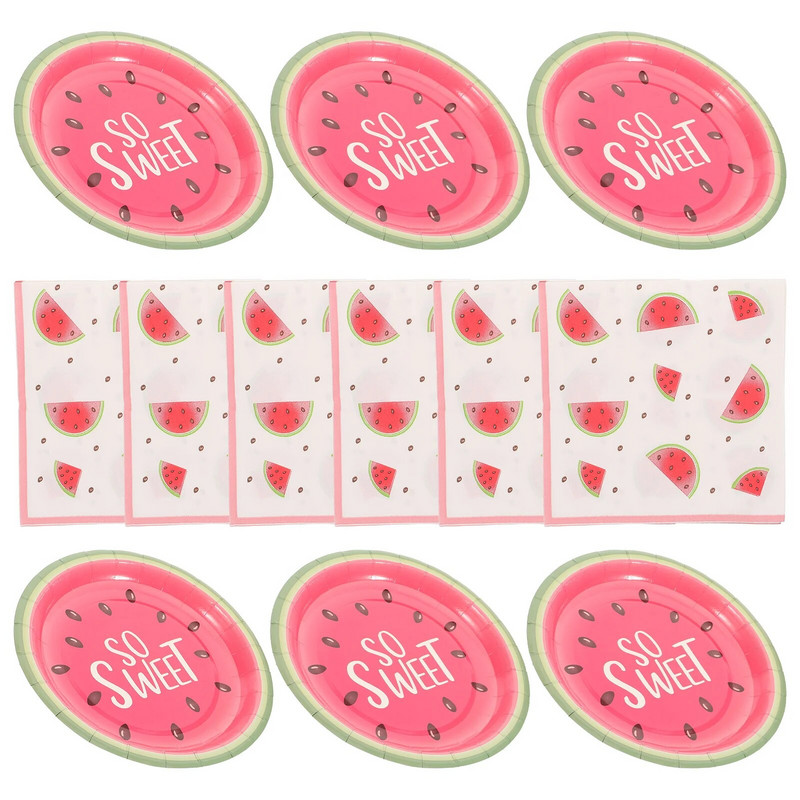 Születésnapi papírpoharak és tányérok Party étkészlet Eldobható vacsora-ebéd kellékek