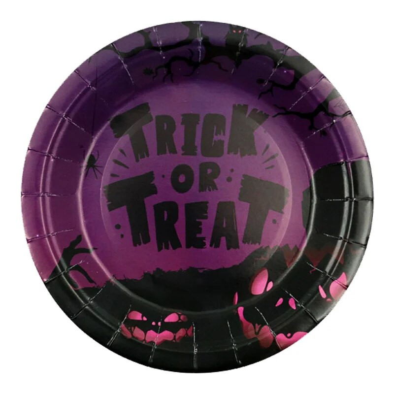 20 tk Sööginõud karnevalipeo tarvikud Ühekordsed lauanõud Rõivad Halloweeni taldrikud