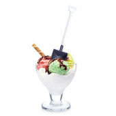 50 τεμ. επιδόρπιο κουταλιού πουτίγκα γιαουρτιού σχήμα κουταλιού κουτάλι για χωνάκι χιονιού