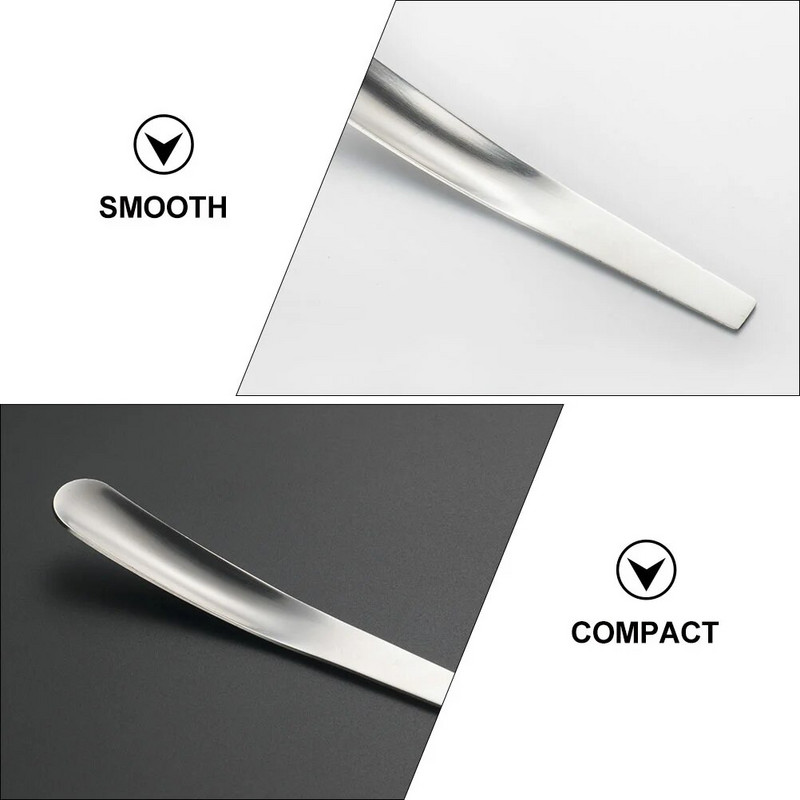 Rozsdamentes acél tojásos kanál: 4db keményre főtt tojásos kanál teljes főtt tojás szerszám hosszú nyelű jeges teás kanál kávéskanál