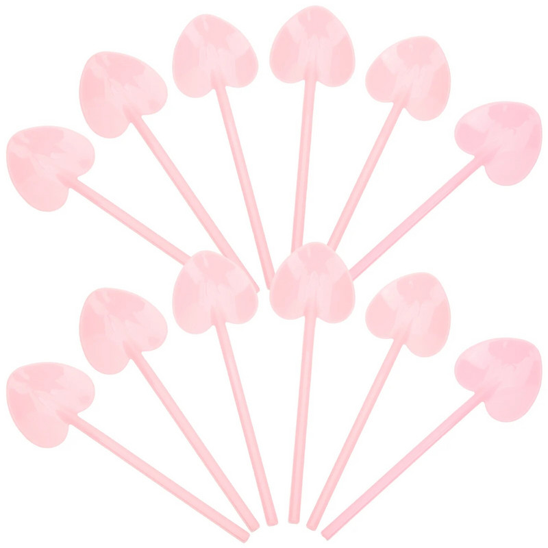 100 kom. Žlica za pjenu Plastične žlice Torta za zabave za jednokratnu upotrebu Posuđe za jelo Deserti Sladoled