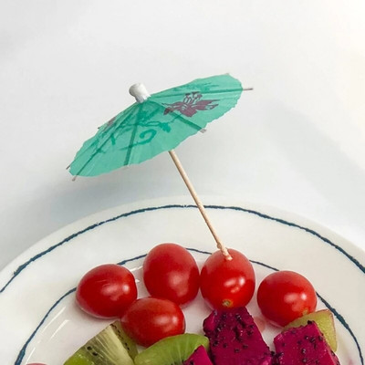 50 бр. Коктейлна декоративна пръчка Ръчно изработена чадърна торта Сладолед Бамбукова пръчка