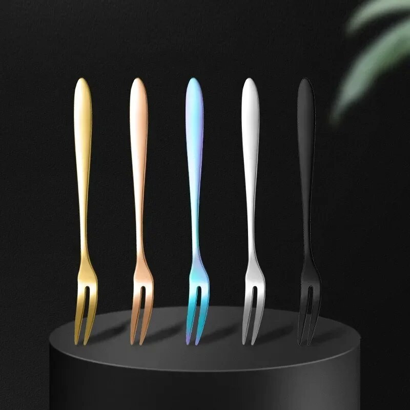 7 vnt 304 nerūdijančio plieno vaisių šakutės desertinės pyrago šakutės salotų šakutės vakarėliams virtuvės indai