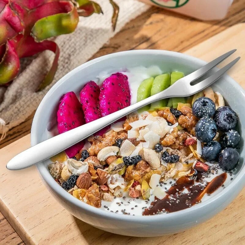 7 vnt 304 nerūdijančio plieno vaisių šakutės desertinės pyrago šakutės salotų šakutės vakarėliams virtuvės indai