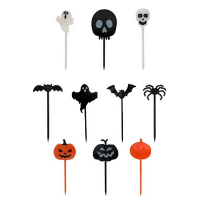 8/10 vnt Helovino keksų pyragaičių pyragaičiai tortų krapštukai dantų krapštukai maisto užkandis kūdikių dušas vaiduoklis raganos gimtadienio vakarėlis Helovino dekoras