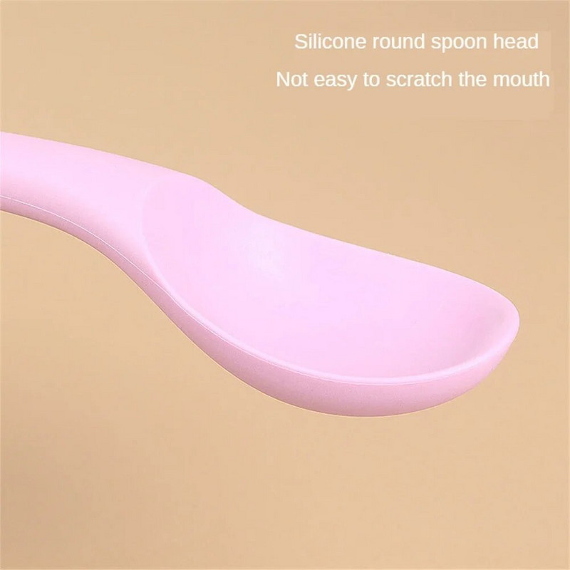 Salotų šaukštas maišymo šaukštas ilgas kotas mažas šaukštas kūdikių maitinimo šaukštas, paprastas ir pažangus vaikams, vaikiški stalo reikmenys kūdikiams
