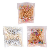 100 pakelių vakarėlių keksiukų vaisių šakutės pyragaičių desertų kokteilių dantų krapštukai 3 stiliai