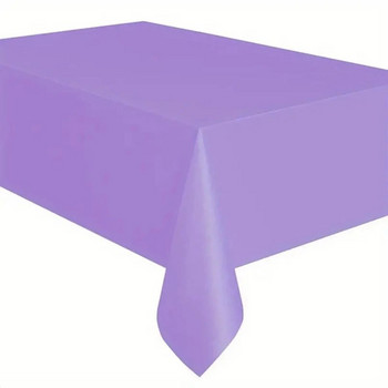 1PC пластмасова едноцветна покривка за маса за рожден ден, сватба, коледни празници