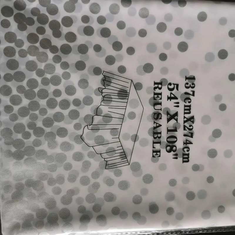 Ühekordne laudlina peo pulmade sisustamiseks Palju õnne sünnipäevaks Kaunistus Fashion Kuldne Plastikust laudlina Valge Must 137*274cm