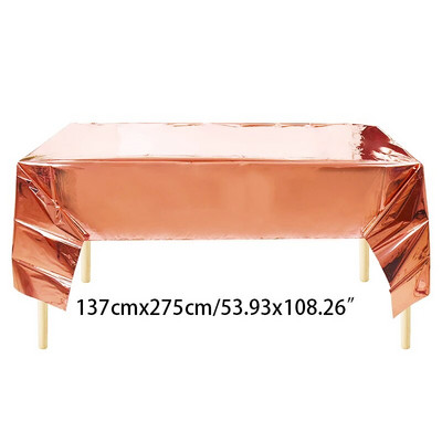 1 τμχ Bronzing Golden Glitter Party Glitter Τραπεζομάντιλο Γενεθλίων Ορθογώνιο Τραπεζομάντηλο Γάμου Πλαστικά Αδιάβροχο Τραπέζι