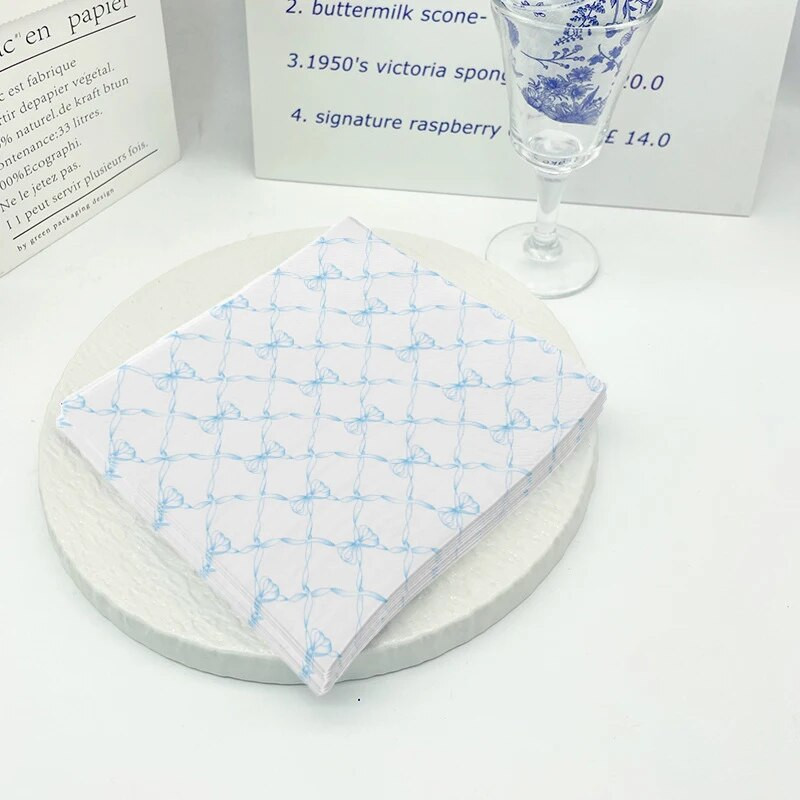 40 buc șervețele de unică folosință prosoape de hârtie de masă cu imprimeu clasic cu fundătură pentru decorațiuni pentru petrecerea de aniversare accesorii de bucătărie șervețel de nuntă