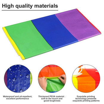 Покривало за маса Rainbow Правоъгълна декоративна покривка за маса Rainbow Водоустойчива покривка за маса за многократна употреба Практична маслена покривка