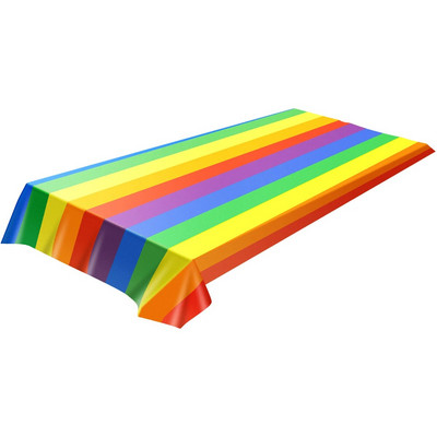 Rainbow navlaka za stol Rainbow pravokutni ukrasni Rainbow stolnjak Višekratna vodootporna navlaka za stol Praktična otporna na ulje