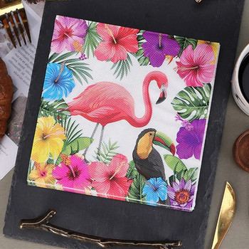 20 τμχ χαρτοπετσέτα Flamingo Καλοκαιρινή τροπική διακόσμηση γάμου Μαντιλάκια Hawaii Bachelorette Διακόσμηση πάρτι