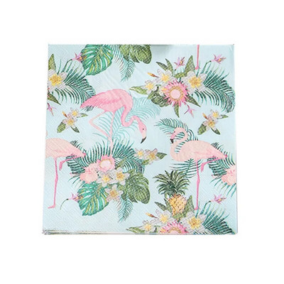 20 tk Flamingo paberist salvrätik suvine troopiline pulmakaunistusrätikud Hawaii poissmeestepeo kaunistus