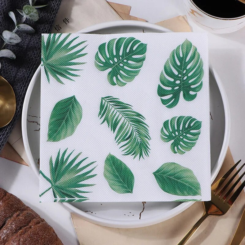 20 tk Flamingo paberist salvrätik suvine troopiline pulmakaunistusrätikud Hawaii poissmeestepeo kaunistus