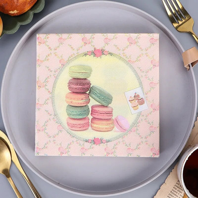 20 τεμ/συσκευασία Επιδόρπιο τσαγιού Ώρα για καφέ Έντυπο Παιδικό Διακόσμηση πάρτι γενεθλίων Χαρτιά χαρτοπετσέτας εστιατορίου