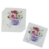 20 buc flori multi-stiluri Trandafir unicorn animale Servetele de hartie Servetele de hartie pentru cafenele si petreceri Hârtie de decorare pentru decoupage