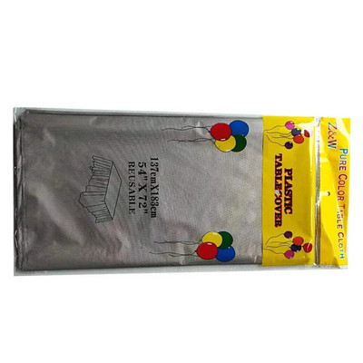 1tk Plastikust ühekordne peolaudlina ühevärviline ristkülikukujuline kirjutuslaudriie dekoor Pulmade jõulud Köögi lauakate 137x183cm