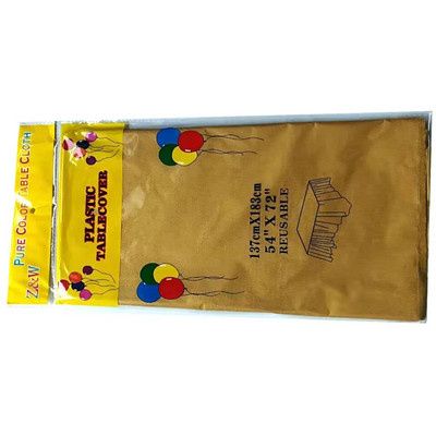 1tk Plastikust ühekordne peolaudlina ühevärviline ristkülikukujuline kirjutuslaudriie dekoor Pulmade jõulud Köögi lauakate 137x183cm