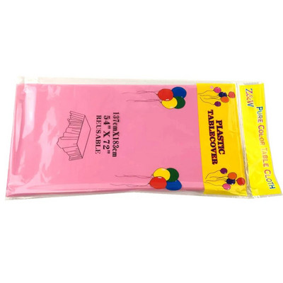 1tk Plastikust ühekordne peolaudlina ühevärviline ristkülikukujuline kirjutuslaudriie dekoor Pulmade jõulud Köögi lauakate 137x183cm