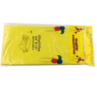 1tk Plastikust ühekordne peolaudlina ühevärviline ristkülikukujuline kirjutuslaudriie dekoor Pulmade jõulud Köögi lauakate 137x183cm