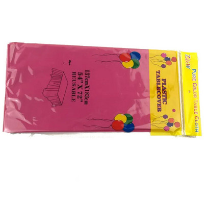 1tk Plastikust ühekordne peolaudlina ühevärviline ristkülikukujuline kirjutuslaudriie dekoor Pulmade jõulud Köögi lauakate 137x183cm