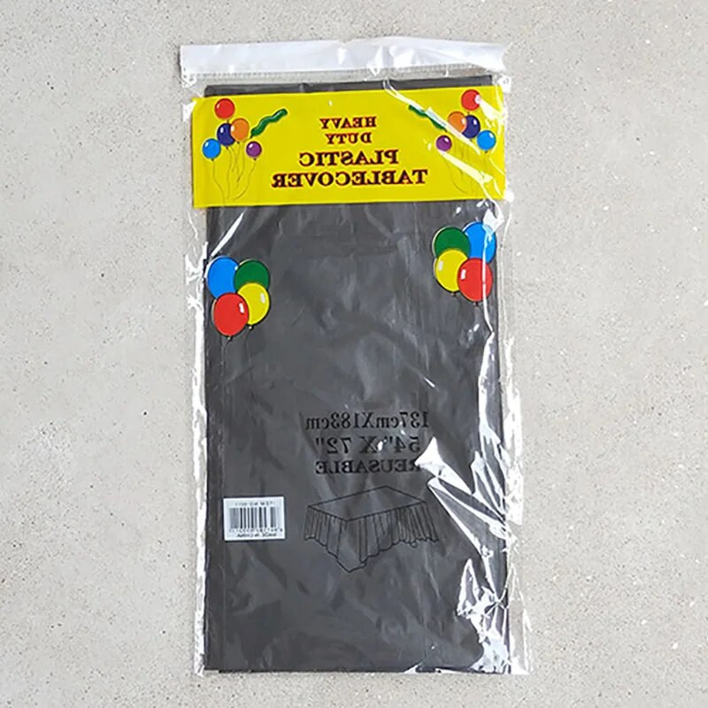 1tk Plastikust ühekordne peolaudlina ühevärviline ristkülikukujuline kirjutuslaudriie dekoor Pulmade jõulud Köögi lauakate 137x183cm