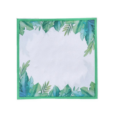 20 τμχ/συσκευασία Φύλλα φυτών εμπριμέ χαρτοπετσέτες μιας χρήσης Τετράγωνο χαρτί χαρτομάντιλο Διακόσμηση σουπλά στο σπίτι γάμου
