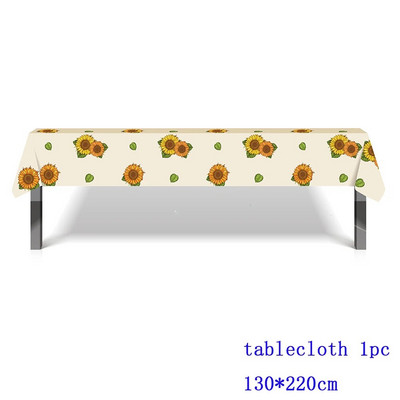 130*220cm Apelsinų/braškių/ananasų vienkartinė staltiesė arbūzas/citrina Stalo užtiesalas vaisiams Gimtadienio reikmenys