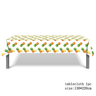 130*220cm Apelsinų/braškių/ananasų vienkartinė staltiesė arbūzas/citrina Stalo užtiesalas vaisiams Gimtadienio reikmenys