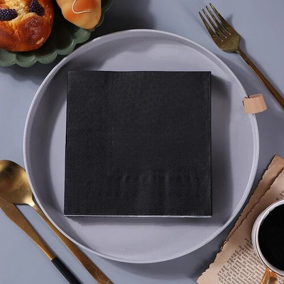 20 tk/pakk 2-kihilised toidukvaliteediga värvilised prinditud hotellirätikud/salvrätikud/näorätikud Puhtavärvilised salvrätikud Paberist padjakesed hulgimüük