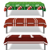 Ragbi spordipeo ühekordne PE laudlina Ameerika jalgpalli mäng Sünnipäeva matkamatt Lauakate Baby Shower Peokaunistus