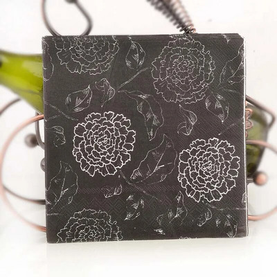 10/20 tk/pakend 2-kihiline 33cm värvilised salvrätikud, trükitud kohamatt Paber Suu riie Pulmatass Lillepaber Hotelli banketipaber Kuld